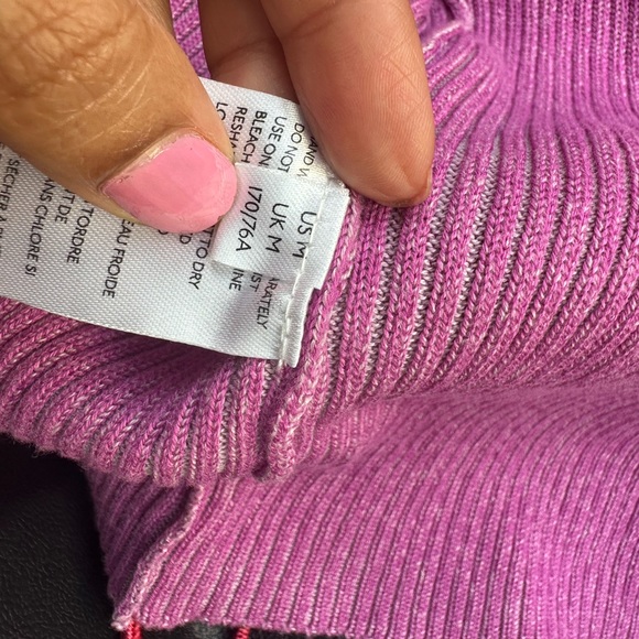 Free people Borderline Pink Ribbed Knit Wrap Midi Skirt - Picture 8 of 8